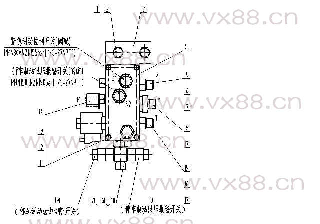 制动阀块总成 45C0025