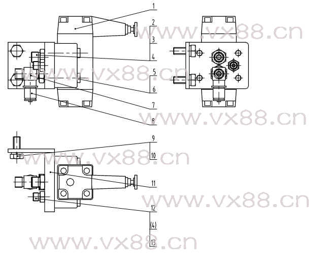 减压阀安装总成 44C0043