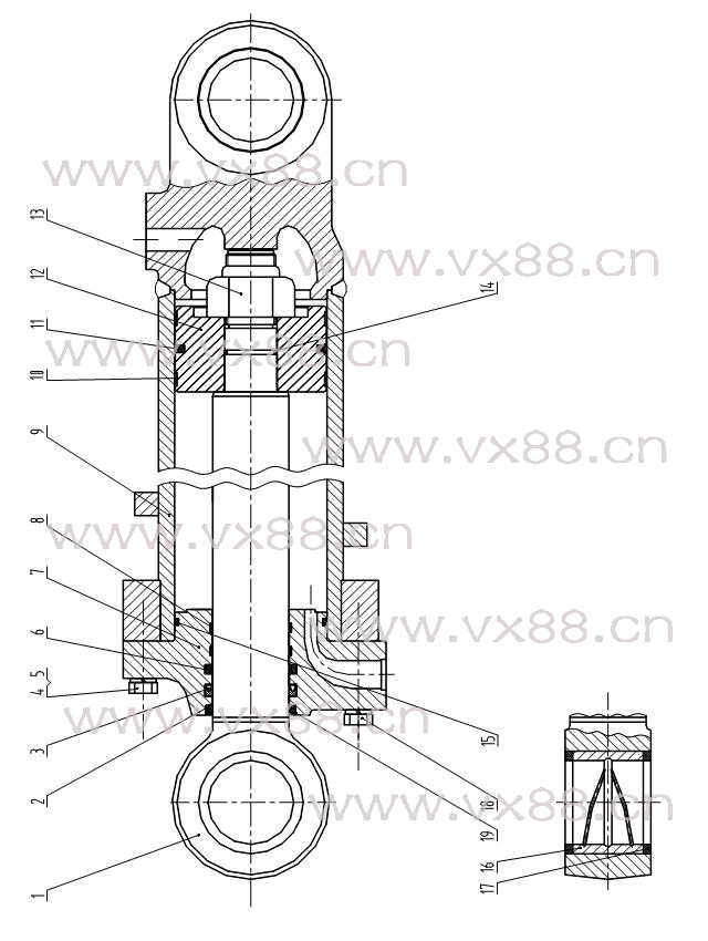 转斗油缸总成 10C0063