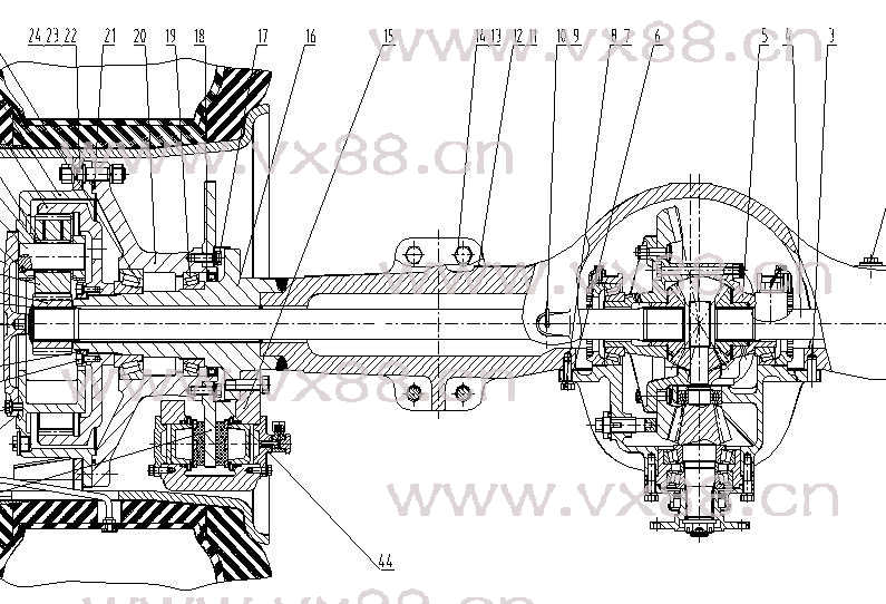 后桥总成 01E0095