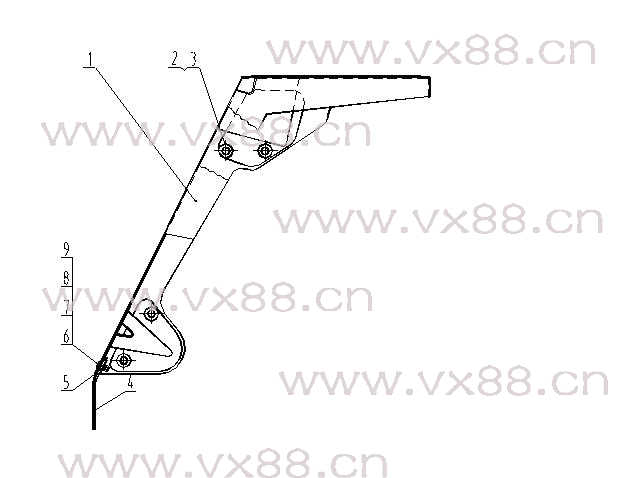 右前挡泥板总成 43E0011
