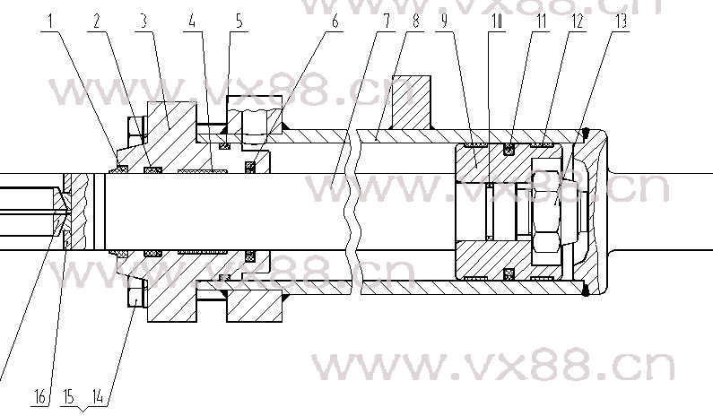 左转向油缸 10C0031