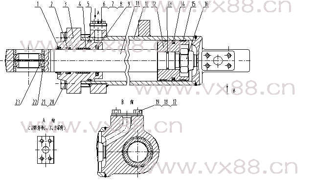 右转向油缸 10C0030