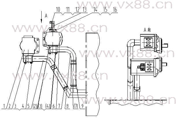 泵安装总成 44C0060
